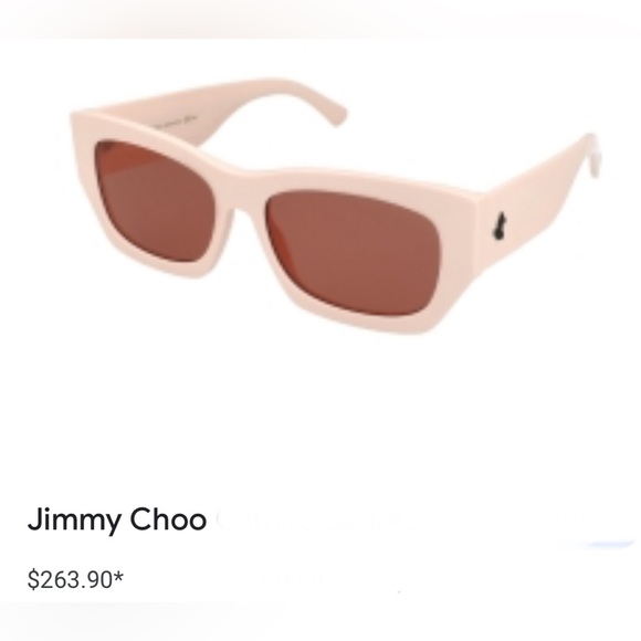 Jimmy Choo peach colored sunglasses amazing main image 9